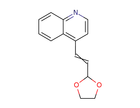 Molecular Structure of 172678-77-2 (Quinoline, 4-[2-(1,3-dioxolan-2-yl)ethenyl]-)