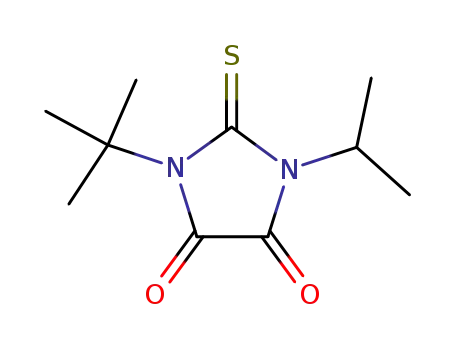 1-tert-Butyl-3-isopropyl-2-thioxoimidazolidin-4,5-dion