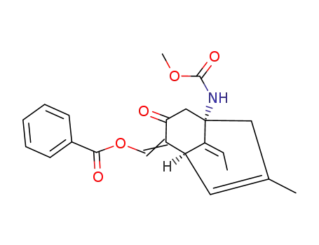 (9E)-(+/-)-<6-(Benzoyloxymethylene)-3-methyl-7-oxobicyclo<3.3.1>non-3-en-1-yl>carbamic acid methyl ester