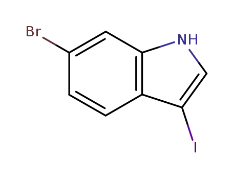 Molecular Structure of 372077-73-1 (3-IODO-6-BROMO INDOLE)