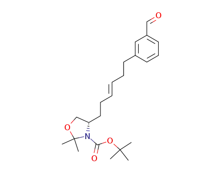 (S)-4-[(E)-6-(3-Formyl-phenyl)-hex-3-enyl]-2,2-dimethyl-oxazolidine-3-carboxylic acid tert-butyl ester