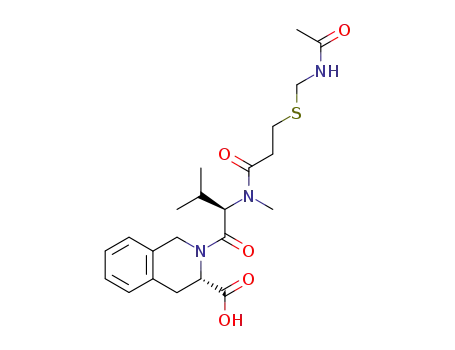 (S)-2-((R)-2-{[3-(Acetylamino-methylsulfanyl)-propionyl]-methyl-amino}-3-methyl-butyryl)-1,2,3,4-tetrahydro-isoquinoline-3-carboxylic acid