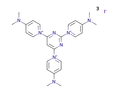 1,1',1''-(pyrimidin-2,4,6-triyl)-tris-4-dimethylaminopyridinium tri-iodide