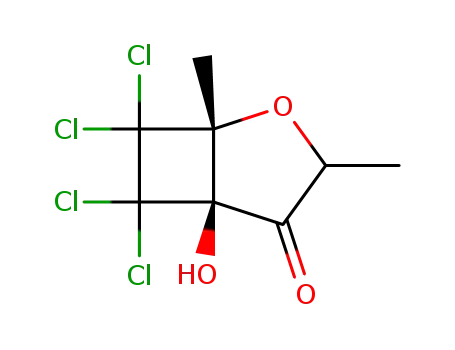6,6,7,7-tetrachloro-5-hydroxy-1,3-dimethyl-2-oxabicyclo[3.2.0]heptan-4-one