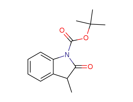 Molecular Structure of 214610-11-4 (1H-Indole-1-carboxylic acid, 2,3-dihydro-3-methyl-2-oxo-,
1,1-dimethylethyl ester)
