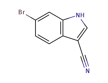 Molecular Structure of 224434-83-7 (6-Bromo-3-cyanoindole)