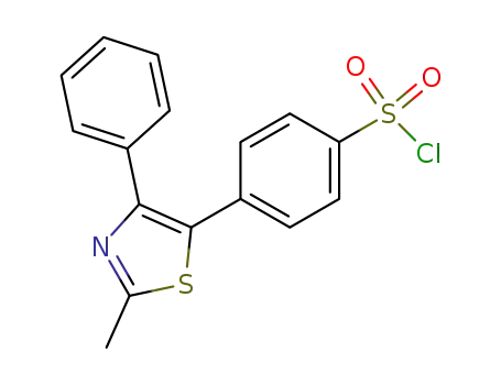 4-(2-methyl-4-phenyl-thiazol-5-yl)-benzenesulfonyl chloride