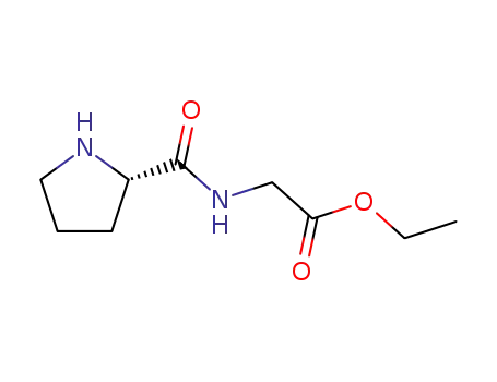 Molecular Structure of 26347-43-3 (Glycine, N-L-prolyl-, ethyl ester)