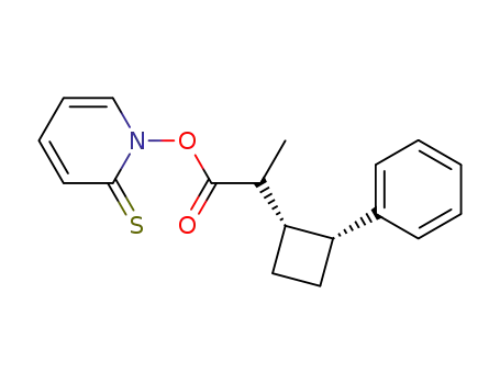2-(cis-2-phenylcyclobutyl)propanoic acid 2-thioxo-2H-pyridin-1-yl ester