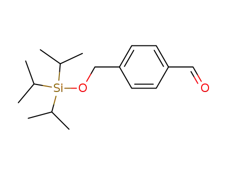 Molecular Structure of 313279-15-1 (Benzaldehyde, 4-[[[tris(1-methylethyl)silyl]oxy]methyl]-)