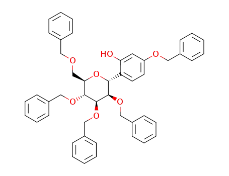 2-(2',3',4',6'-tetra-O-benzyl-α-D-mannopyranosyl)-5-benzyloxyphenol