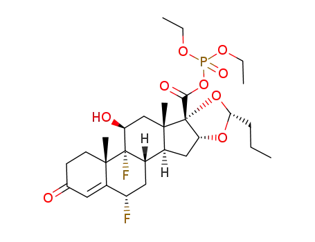 16α,17α-(R)-butylidenedioxy-6α,9α-difluoro-11β-hydroxy-3-oxoandrosta-4-ene-17β-carboxylic acid diethyl phosphoric anhydride