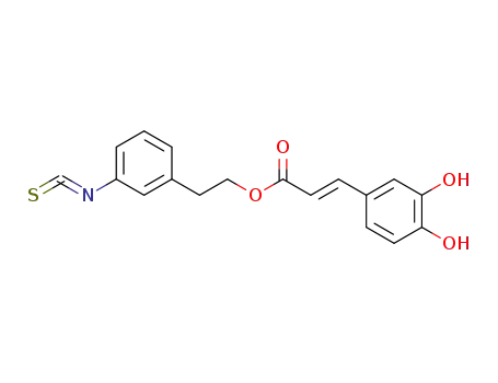 (E)-3-(3,4-Dihydroxy-phenyl)-acrylic acid 2-(3-isothiocyanato-phenyl)-ethyl ester