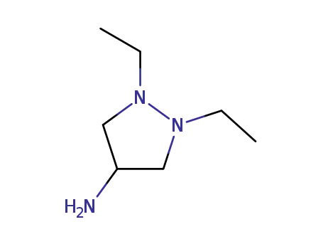 Molecular Structure of 70180-92-6 (4-AMINO-1,2-DIETHYLPYRAZOLIDINE))