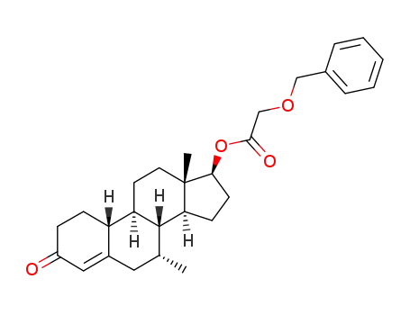 Benzyloxy-acetic acid (7R,8R,9S,10R,13S,14S,17S)-7,13-dimethyl-3-oxo-2,3,6,7,8,9,10,11,12,13,14,15,16,17-tetradecahydro-1H-cyclopenta[a]phenanthren-17-yl ester