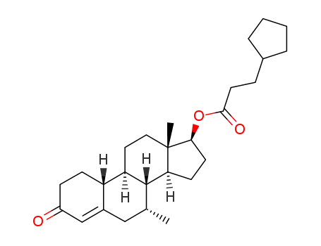 3-Cyclopentyl-propionic acid (7R,8R,9S,10R,13S,14S,17S)-7,13-dimethyl-3-oxo-2,3,6,7,8,9,10,11,12,13,14,15,16,17-tetradecahydro-1H-cyclopenta[a]phenanthren-17-yl ester