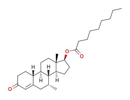 Nonanoic acid (7R,8R,9S,10R,13S,14S,17S)-7,13-dimethyl-3-oxo-2,3,6,7,8,9,10,11,12,13,14,15,16,17-tetradecahydro-1H-cyclopenta[a]phenanthren-17-yl ester