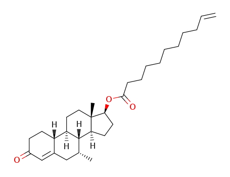 Undec-10-enoic acid (7R,8R,9S,10R,13S,14S,17S)-7,13-dimethyl-3-oxo-2,3,6,7,8,9,10,11,12,13,14,15,16,17-tetradecahydro-1H-cyclopenta[a]phenanthren-17-yl ester