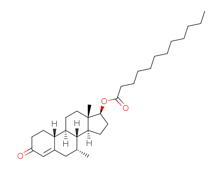 Dodecanoic acid (7R,8R,9S,10R,13S,14S,17S)-7,13-dimethyl-3-oxo-2,3,6,7,8,9,10,11,12,13,14,15,16,17-tetradecahydro-1H-cyclopenta[a]phenanthren-17-yl ester