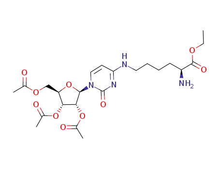 4-[((1S)-1-amino-1-ethoxycarbonyl)pentyl]amino-1-(β-D-2,3,5-tri-O-acetylribofuranosyl)pyrimidine-2(1H)-one