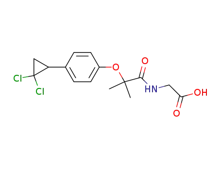 N-{2-[4-(2,2-Dichlorcyclopropyl)phenoxy]-2-methylpropanoyl}glycin