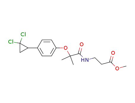 3-({2-[4-(2,2-Dichlorcyclopropyl)phenoxy]-2-methylpropanoyl}amino)propansaeure-methylester