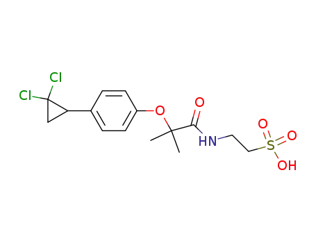 2-({2-[4-(2,2-Dichlorcyclopropyl)phenoxy]-2-methylpropanoyl}amino)ethansulfonsaeure