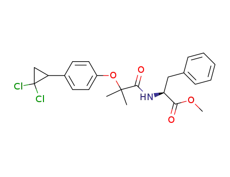 (2S)-2-({2-[4-(2,2-Dichlorcyclopropyl)phenoxy]-2-methylpropanoyl}amino)-3-phenylpropansaeure-methylester
