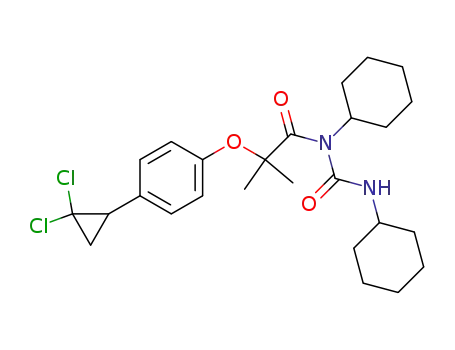 N-Cyclohexyl-N-(cyclohexylcarbamoyl)-2-[4-(2,2-dichlorcyclopropyl)phenoxy]-2-methylpropanamid