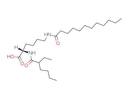 Nα-(2-ethyl-1-oxohexyl)-Nε-(1-oxododecyl)-L-lysine