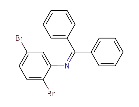 Molecular Structure of 684288-78-6 (Benzenamine, 2,5-dibromo-N-(diphenylmethylene)-)