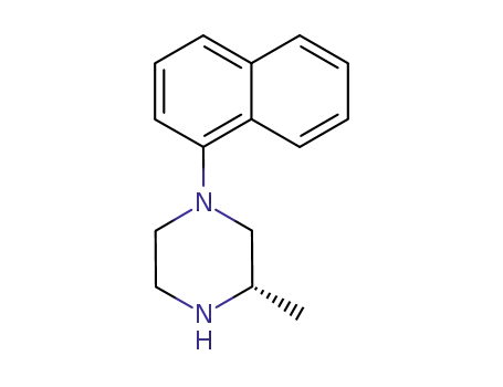 Molecular Structure of 439081-70-6 (Piperazine, 3-methyl-1-(1-naphthalenyl)-, (3S)-)