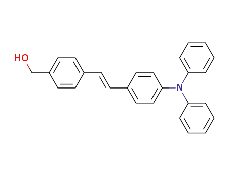 Molecular Structure of 700845-97-2 (Benzenemethanol, 4-[(1E)-2-[4-(diphenylamino)phenyl]ethenyl]-)