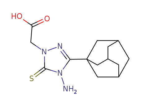 2-[3-(1-adamantyl)-4-amino-5-thioxo-1,2,4-triazolin-1-yl]acetic acid