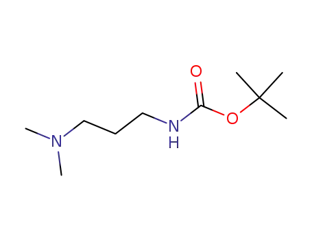 Molecular Structure of 216659-47-1 (Carbamic acid, [3-(dimethylamino)propyl]-, 1,1-dimethylethyl ester (9CI))