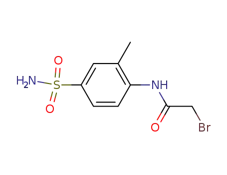 Molecular Structure of 329944-57-2 (Acetamide, N-[4-(aminosulfonyl)-2-methylphenyl]-2-bromo-)