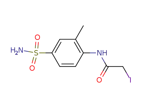 Molecular Structure of 329944-70-9 (Acetamide, N-[4-(aminosulfonyl)-2-methylphenyl]-2-iodo-)