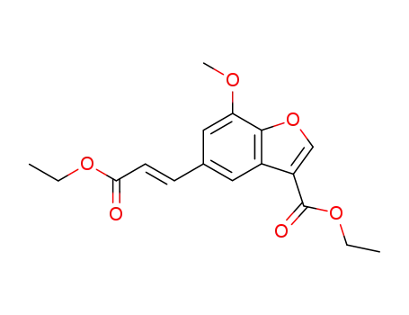 5-((E)-2-Ethoxycarbonyl-vinyl)-7-methoxy-benzofuran-3-carboxylic acid ethyl ester