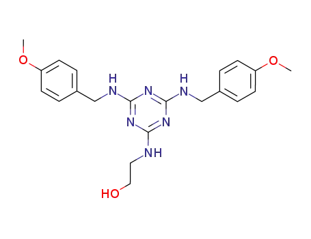 2-(2'-hydroxyethylamino)-4,6-di(4'-methoxybenzylamino)-1,3,5-triazine