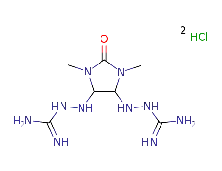 1,3-dimethyl-4,5-bis(3-guanidinioamino)imidazolidin-2-one dihydrochloride