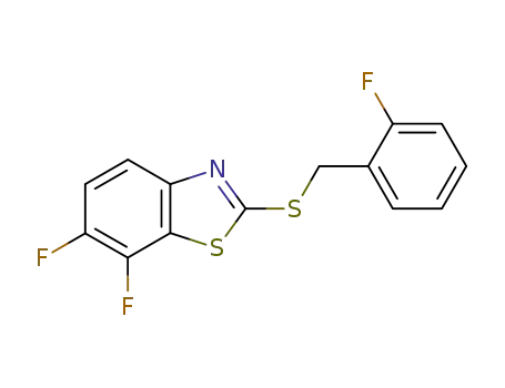6,7-difluoro-2-(2-fluoro-benzylsulfanyl)-benzothiazole