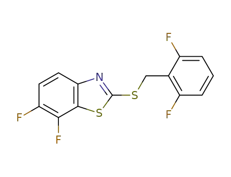 2-(2,6-difluoro-benzylsulfanyl)-6,7-difluoro-benzothiazole