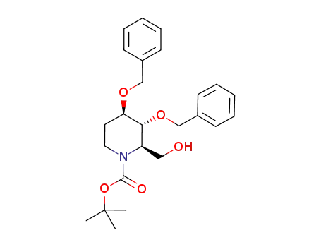 (2R,3R,4R)-(N-tert-butoxycarbonyl-3,4-dibenzyloxy-2-piperidinyl)methanol