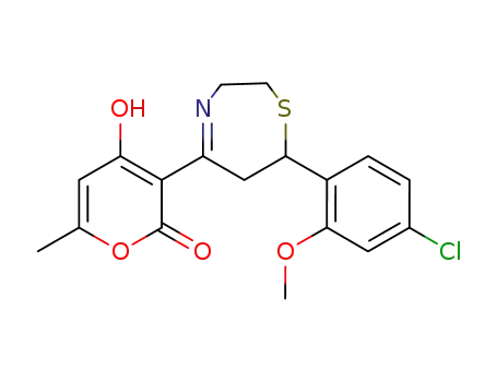 4-hydroxy-3-[7-(4-chloro-2-methoxy-phenyl)-2,3,6,7-tetrahydro-[1,4]thiazepin-5-yl]-6-methylpyran-2-one
