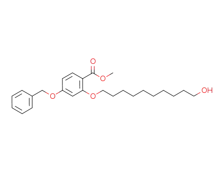 methyl 2-[(10-hydroxy)decyloxy]-4-benzyloxybenzoate