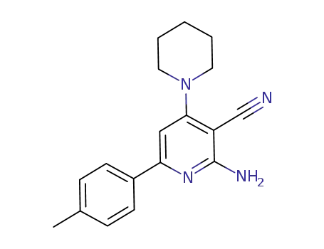 2'-amino-6'-(p-tolyl)-3,4,5,6-tetrahydro-2H-[1,4']bipyridinyl-3'-carbonitrile