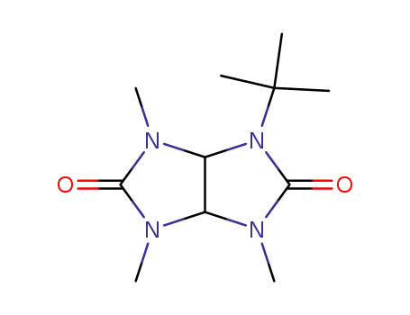 Molecular Structure of 71540-86-8 (Imidazo[4,5-d]imidazole-2,5(1H,3H)-dione,
1-(1,1-dimethylethyl)tetrahydro-3,4,6-trimethyl-)
