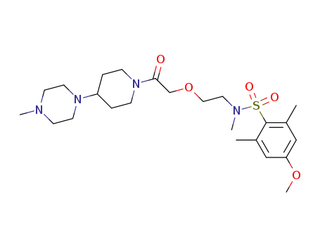4-methoxy-N,2,6-trimethyl-N-[2-[2-[4-(4-methyl-1-piperazinyl)-1-piperidinyl]-2-oxoethoxy]ethyl]benzenesulphonamide