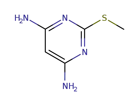 Molecular Structure of 1005-39-6 (4,6-DIAMINO-2-METHYLMERCAPTOPYRIMIDINE)