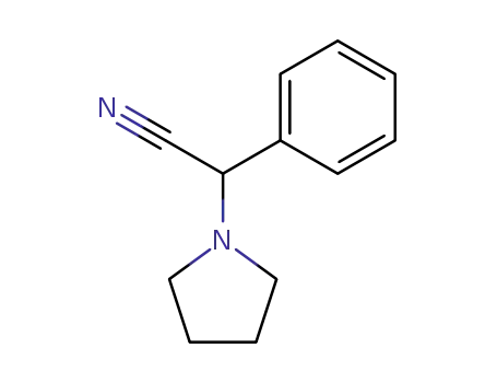 Molecular Structure of 31466-31-6 (1-Pyrrolidineacetonitrile, a-phenyl-)